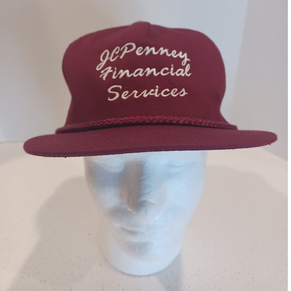 Vintage Hat JC Penney Financial Service Made in USA San Sun